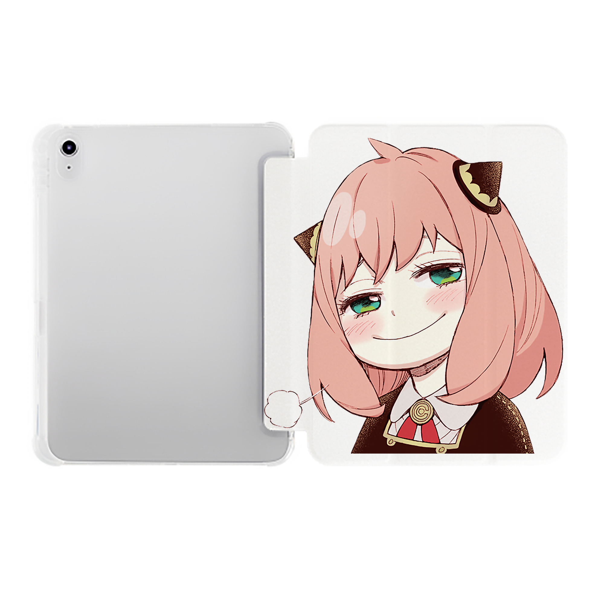 （画像用） SPY×FAMILY间谍家家酒 IPad ケース ペン収納付き 三つ折りスタンド PUレザー×シリコン 対応機種9.5/10.5/10.9インチ